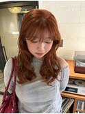 オレンジベージュ　オレンジブラウン