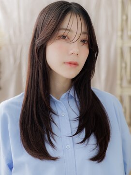 カバーヘア ブリス 北浦和(COVER HAIR bliss) 顔回りレイヤーカット小顔ストレートロングa北浦和20代30代40代