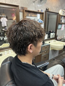 アールズ ヘア(R's hair) MEN’S HAIR/ブルーブラック/フェザーパーマ/ 印西　印西市