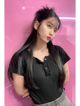 ランズ(LANDS) カチモリ 顔周りレイヤーカット 【韓国ヘア 大阪 梅田】