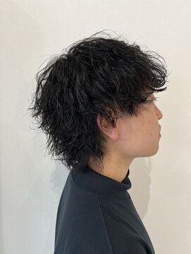 サロン(SALON) メンズウルフ「波巻きパーマ」