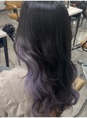 インナーカラー池袋ラベンダーカラーブリーチダブルカラー