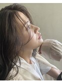 大人可愛いヘルシーレイヤーモテヘアー艶カラー透明感カラー中島