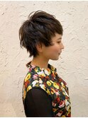 【flor 戸塚】*ヒッピーズショート+ネイビーアッシュ*