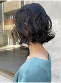 〈清澄白河 半個室〉切りっぱなしボブ/ニュアンスパーマ