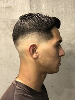 グッドプレイスアンドシング(Good Place&thing)&nbsp;メンズ刈り上げ短髪スキンフェードバーバースタイルアップバング