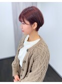 《ログネオン》耳掛けショート×カシスラベンダー