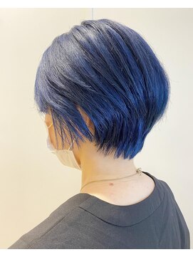 エイト新宿店(EIGHT shinjuku) ディープブルー×ショート