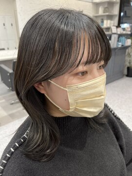 アデプト 北千住店(adept) 【adept北千住　エリスタイル】ブルーブラック×韓国くびれヘア