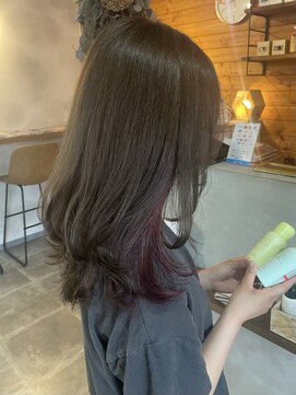 ビスクヘアデザイン(bisq hair design) グレージュ×インナーカラー
