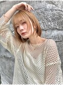 CIERA.ハイトーンベージュ×小顔ボブ