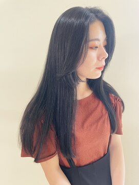 アングゥギャラリー(ungu GALLERY) ブルーブラック／ロング／顔周りレイヤー