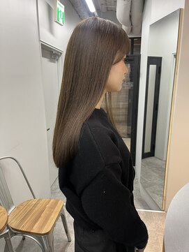 ヌープヘアーアイス(NUUP.hair ici) シースルーバングうる艶髪艶感似合わせカット美髪大人美人