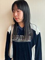 ツイギー 宮西店(TWiGGY)&nbsp;ストレートヘアのロングウルフ