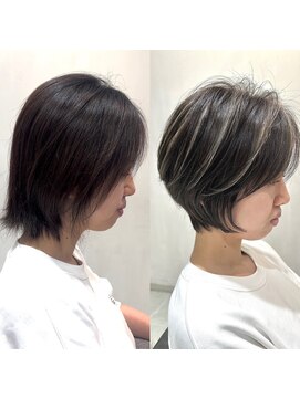 ビューイースト 亀戸 錦糸町(VIEW EAST) ショート/ハイライト/グレージュ