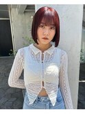 立川/髪質改善/インナーカラー/ブリーチ/ボブ._.