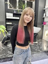 チュダック(ChuDuck)&nbsp;韓国風《ピンクブラウン》ハイトーン/ケアブリーチ/ダブルカラー