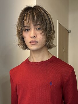 メゾンアクア 表参道(Maison ACQUA) =メンズボブ/ダークアッシュ/ニュアンスパーマ/メンズウルフ