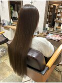 美髪アッシュブラウン