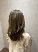 白髪ぼかし×ハイライト