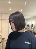 【髪質改善カラー】ナチュラルブラック+ボブ