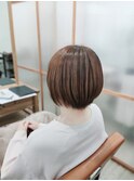 ショートボブ×超自然縮毛矯正