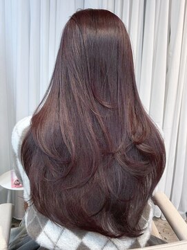 エインアンリー 明治神宮前(AIN.ANLY.) レイヤーカットラベンダーグレーアッシュグレージュ美髪