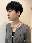 癖毛/マッシュショート/ウェット__下北沢
