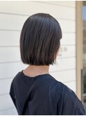 ミニボブ×アッシュブラウン