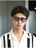 渋谷スパイキーショートパーマ社会人ショート刈り上げショート