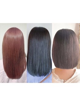 丁寧な技術で自然な艶髪に。大人女性も安心の縮毛矯正。