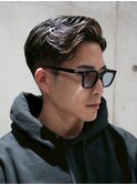 MEN'S/かき上げサイドパート×スキンフェード/ビジネスヘア