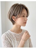 ショートカット/顔まわりカット/ハイライト/髪質改善/白髪ぼかし