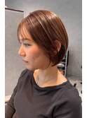 大人ガーリー/似合わせカット/イメチェン/前髪/水素カラー
