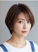 顔周りすっきりショート川越/ハイライト/白髪ぼかし/白髪染め