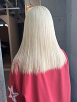 ラニヘアサロン(lani hair salon) ホワイトブロンド/抜きっぱなし/ケアブリーチ/海外風カラー/