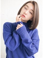 ルティア(Lutia)&nbsp;かきあげバング アッシュカラー 内巻きボブ！