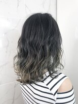 アヴァンスクロス あべのルシアス店(AVANCE.CROSS)&nbsp;透け感オリーブ×グラデーションカラー