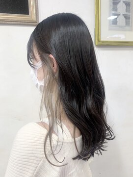 ランプ ヘアー(lamp hair) インナーカラー×ホワイトベージュ/lamp 清水