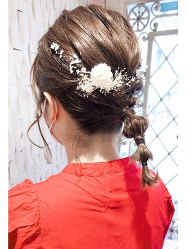 美容室 ロジェ(Roje) 一つ結びアレンジ