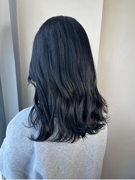 シュシュ(chouchou) ゆる巻きスタイル/艶感ネイビーグレー