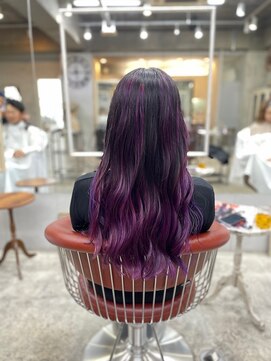 コニ(Coni) 【和田寧々】パープル/バレイヤージュ