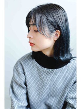 ヘアーアンドメイク エイダ(hair&make eida) デザインカラーレイヤーカットオリーブベージュ【神保町】
