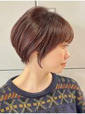 30代40代大人女性/前髪ありショートボブ/ショートヘア/髪質改善