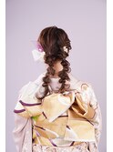 編み込みツインテール