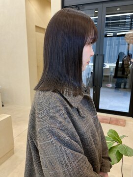 スニュウ(snuw) 【snuw_hotaru】透明感カラーオリーブカラーボブ