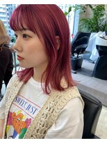 ビューズ オオサカ(VIEWS OSAKA)&nbsp;切りっぱなしボブ/エアリーロング/美髪/ピンクブラウン[肥後橋]