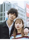 カルマパーマ/ベリーショート/ダークアッシュ/ニュアンスパーマ