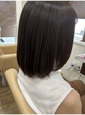 髪質改善カラー ツヤパープルアッシュ