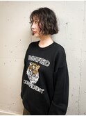 【TALO】切りっぱなしミニボブ×アンニュイウェーブパーマ